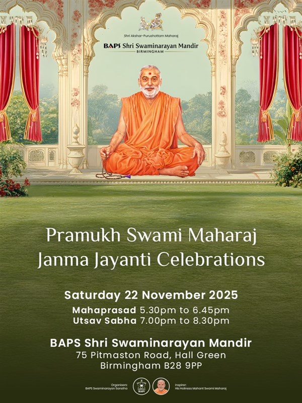Pramukh Swami Maharaj Janma Jayanti Celebrations